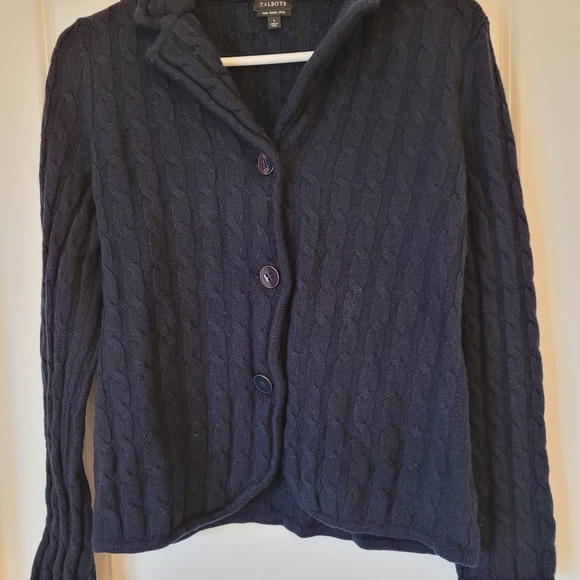 Talbots soft knit sweater jacket - Picture 1 of 4